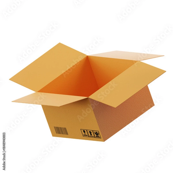 Obraz  3D Illustration Open Box