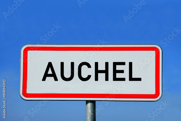 Obraz Ortsschild Auchel