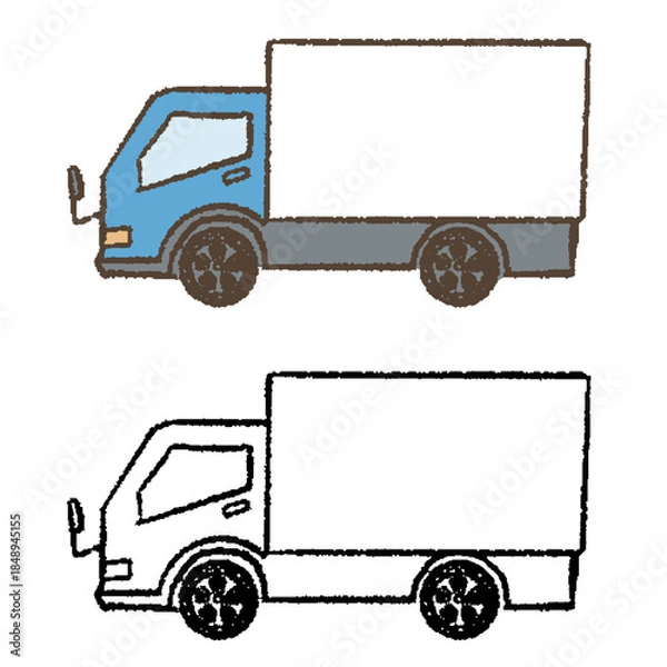 Obraz 手描きのトラック側面