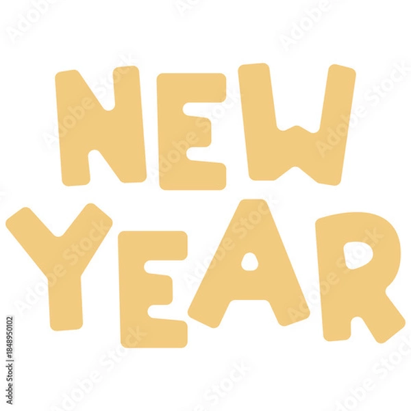 Obraz Happy New Year Typography Design