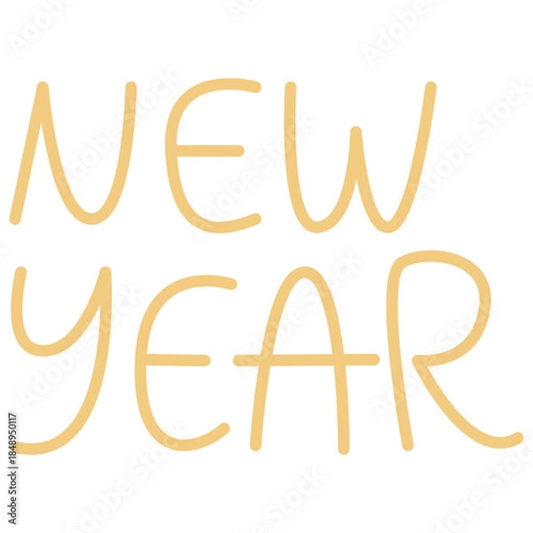 Obraz Happy New Year Typography Design