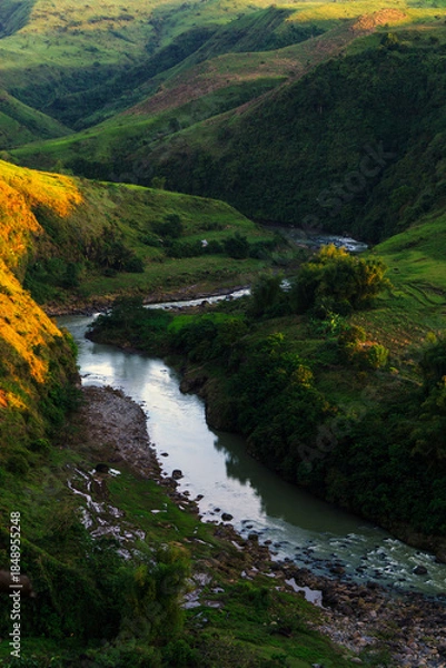 Fototapeta mountain river landscape