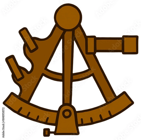 Obraz Nautical Sextant Navigation Instrument