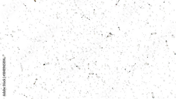 Fototapeta 大量の泡、粒子が湧き上がる：背景透過