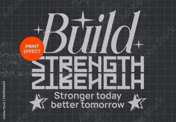 Obraz Print Text & Logo Effect Mockup