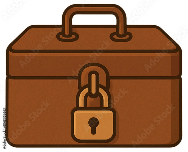 Obraz Secure Cash Box with Lock