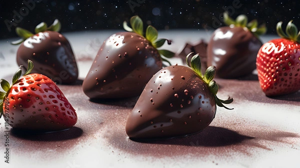 Obraz Chocolate-covered strawberries	