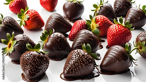 Obraz Chocolate-covered strawberries	