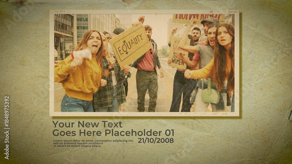 Obraz Historical Photo Frame Template