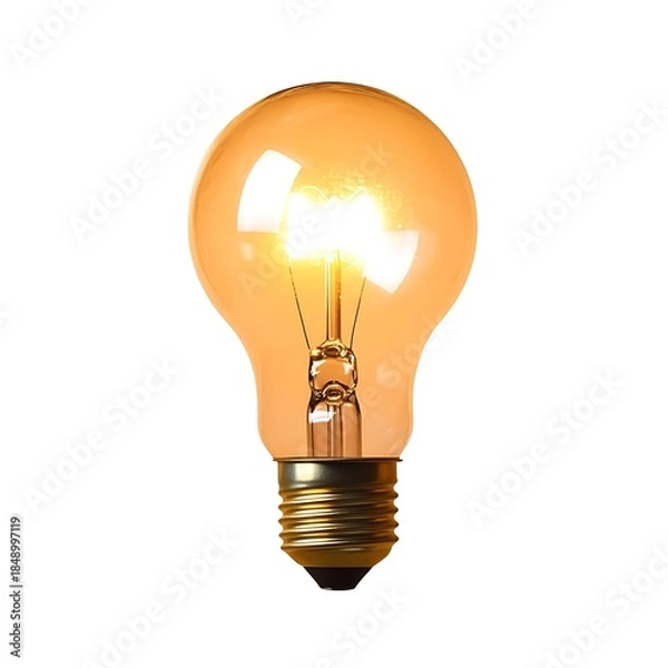 Obraz Glowing Incandescent Light Bulb