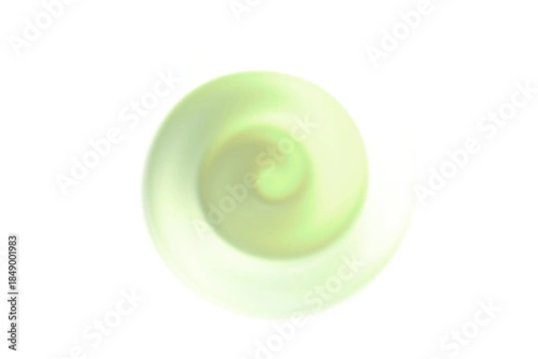 Obraz 渦巻く変形円形　緑 