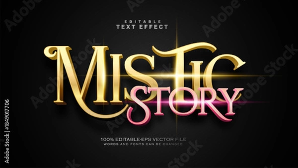 Fototapeta Mistic Story Text Effect