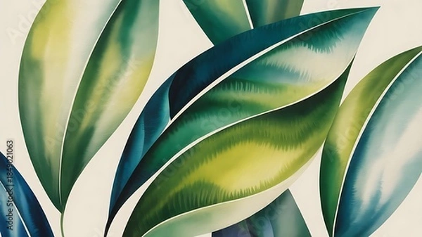 Obraz green leaves background