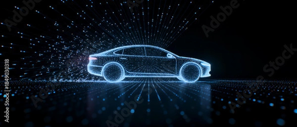 Fototapeta Digital - rendered car image