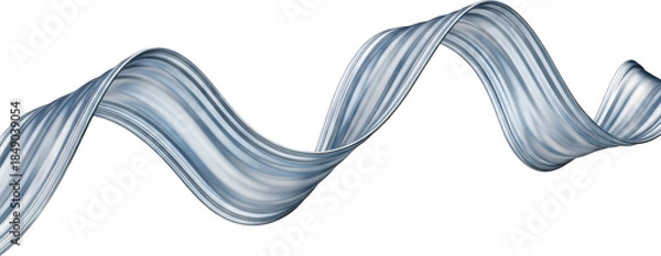 Obraz Abstract Blue Wavy Line Mesh