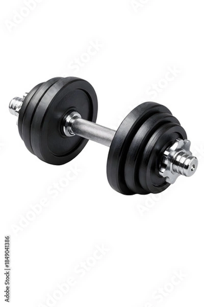 Obraz dumbbell isolated on white background