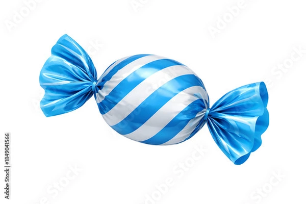 Obraz blue bow isolated on white