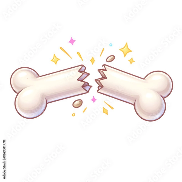 Obraz baby pacifier on white background