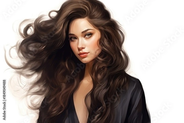 Obraz Portrait Virgin Brunette