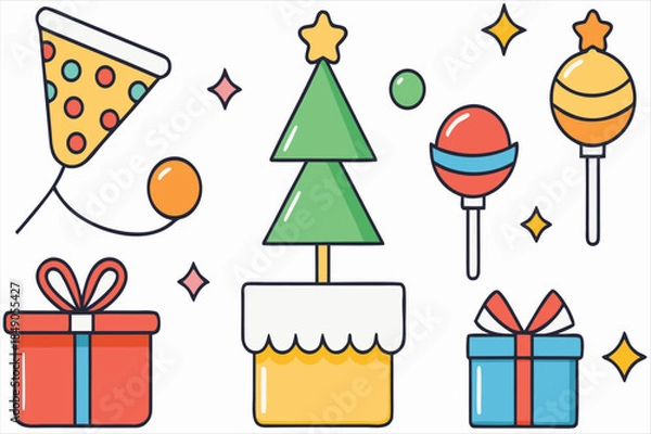 Obraz christmas elements