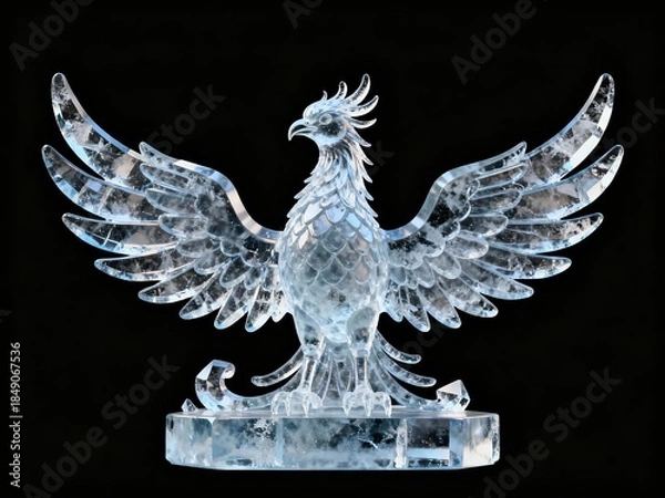 Obraz Ice Phoenix Sculpture