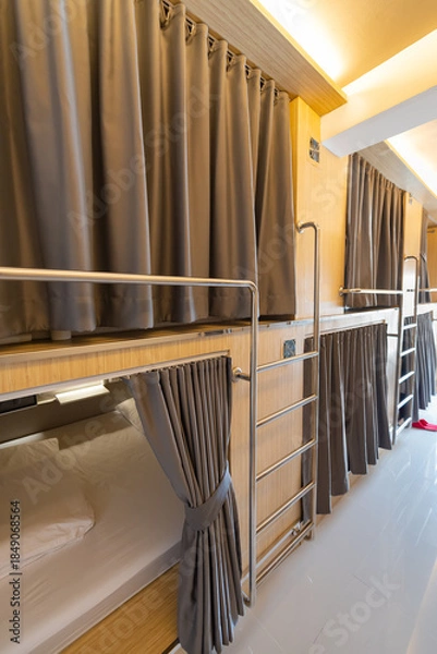 Obraz capsule hotel interior