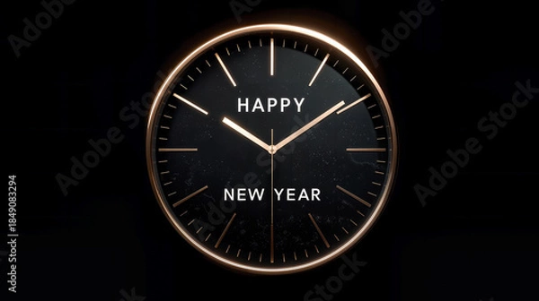 Obraz New Year clock