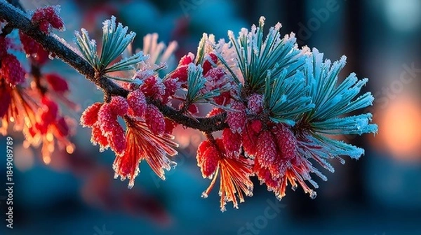 Fototapeta Winter Tree Limb