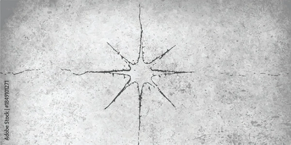 Obraz Old cracked concrete wall texture background