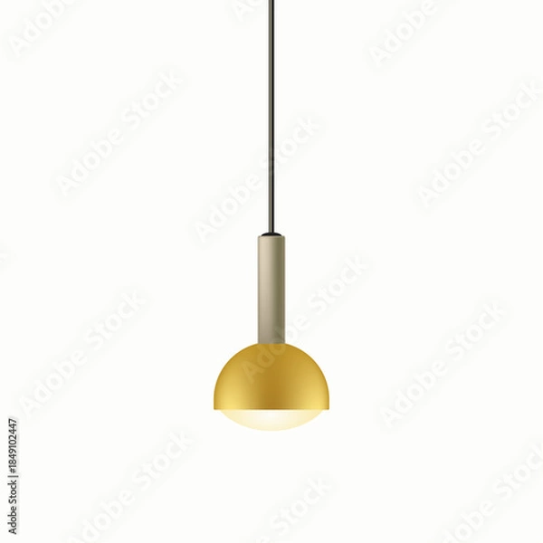 Fototapeta Pendant light, flat realistic design	