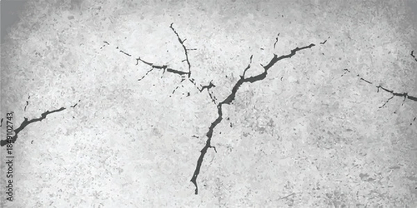 Obraz Old cracked concrete wall texture background