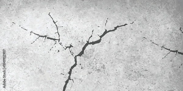 Obraz Old cracked concrete wall texture background