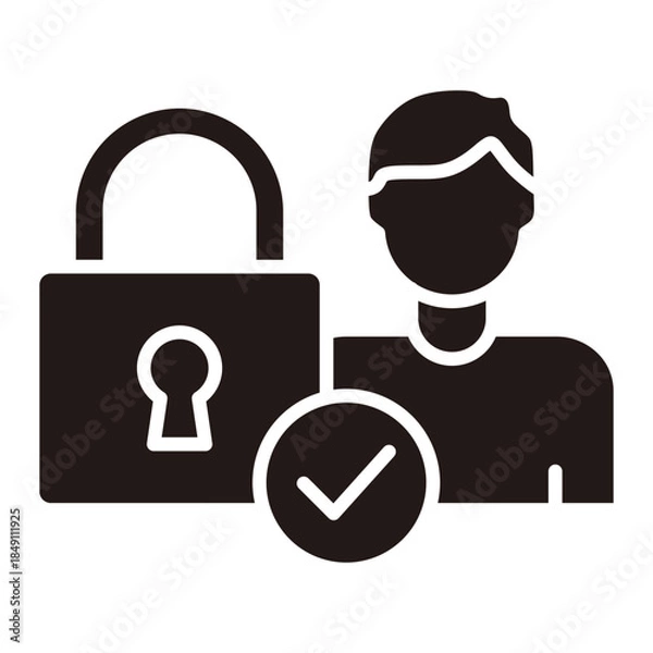 Fototapeta Secure Login Icon