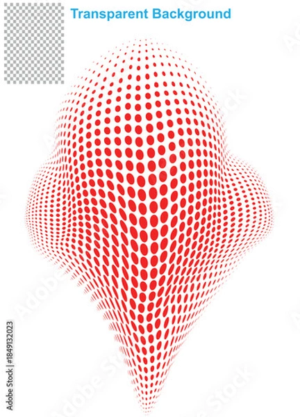 Obraz Abstract 3D Dotted Microstructure Background