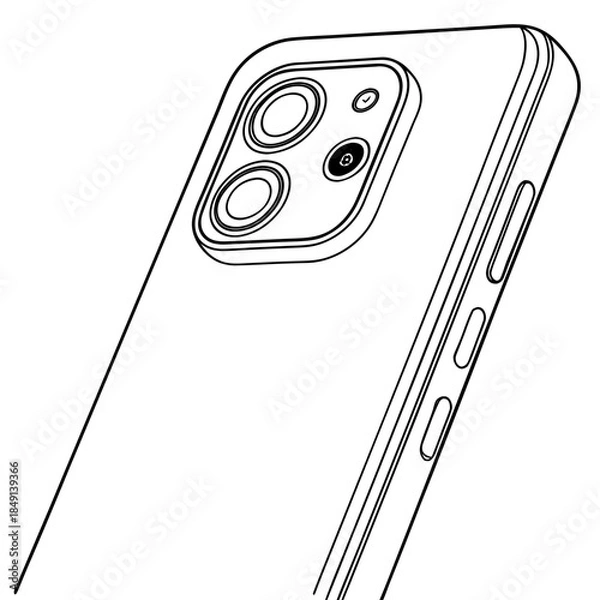 Obraz Smartphone with triple camera setup