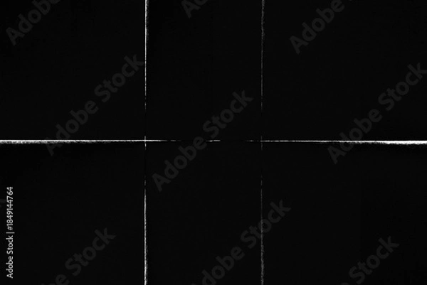 Obraz Black folded paper texture background