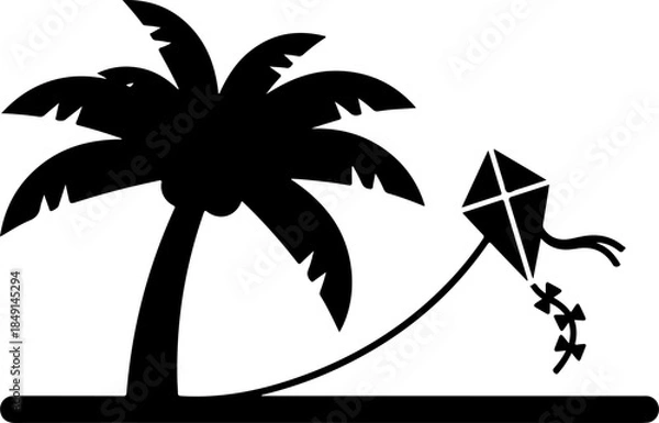 Obraz Flying Bat Silhouettes Collection