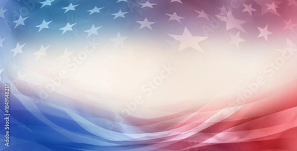 Obraz American flag abstract background