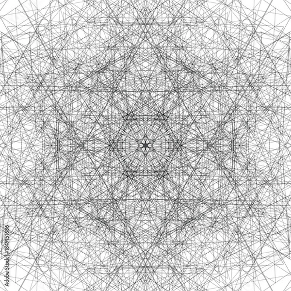 Obraz winter background, abstract snowflake pattern, creative ornament, original decoration