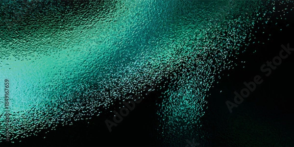 Obraz Abstract Turquoise and Black Wavy Pattern.