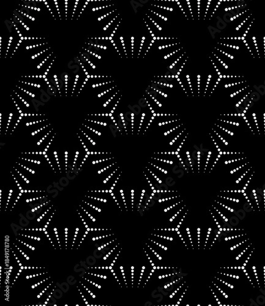 Obraz Abstract seamless pattern. Modern geometric background. Dotted grid.