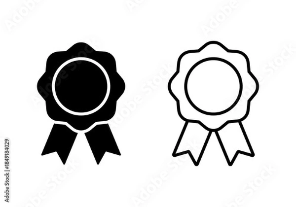 Obraz Award badge icon set