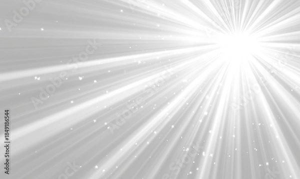 Obraz Abstract Light Rays Background with White Glow 