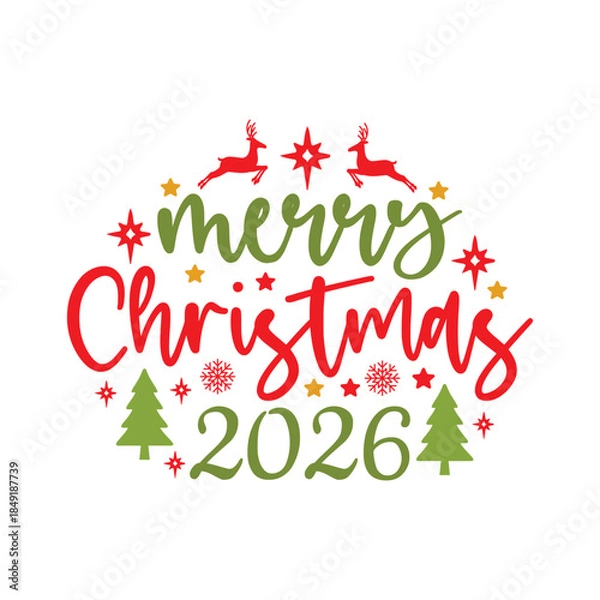 Obraz Merry Christmas 2026