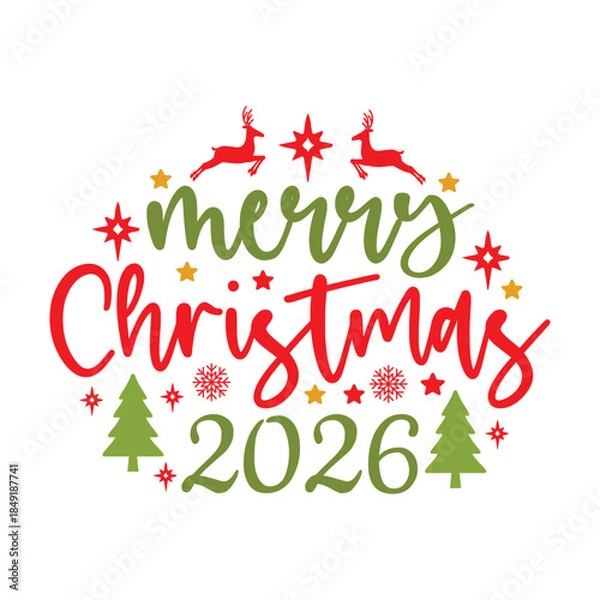Obraz Merry Christmas 2026