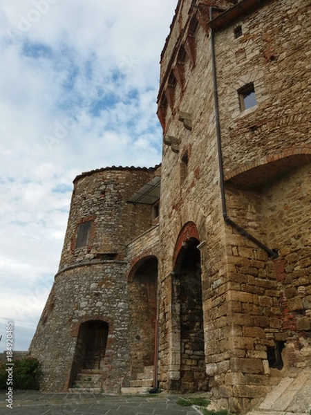 Fototapeta View of the city of Rapolano Terme