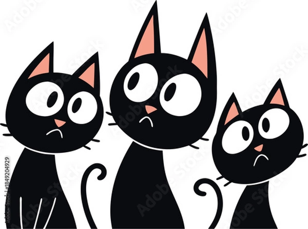 Obraz Minimalist graphic illustration featuring three abstract elements