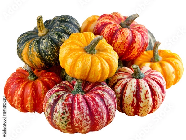 Obraz Assorted Autumn Gourds Pile