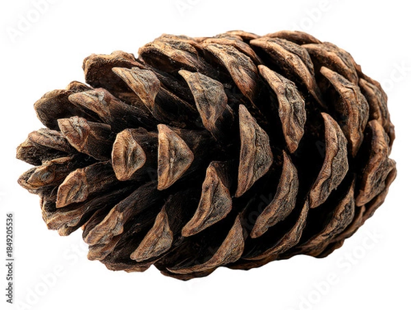 Obraz Pinecone isolated on a white background