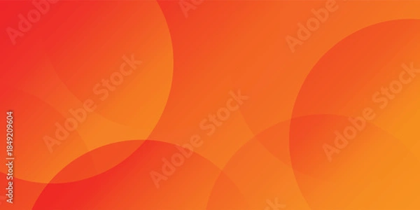 Obraz Minimal geometric background. Orange elements with fluid gradient. Dynamic shapes composition. Eps10 vector